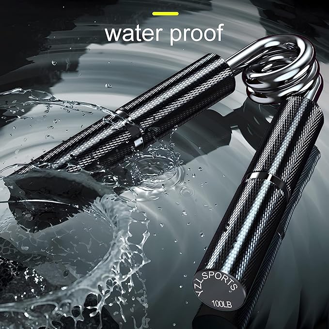 Silver Metal Hand Grip Set, 50LB-400LB No Slip Heavy-Duty Grip Strengthener Great Wrist & Forearm Hand Exerciser, Home Gym, Hand Gripper Grip Strength Trainer