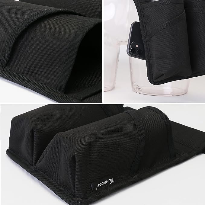 Tuhaoge Massage Bottle Bag,Massage Oil Holster for 2 Bottle s,Lotion Holster,Massage Therapist,Massage Oil Holster, Massage Lotion (TH-XJ-2 bottle-Black)