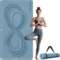 Large 76"x40"x0.4" Yoga Mat - Extra Width & Thick Non-Slip Exercise Mat, Versatile for Stretching, Yoga Studio, Gym, Home & Indoor/Outdoor Workouts