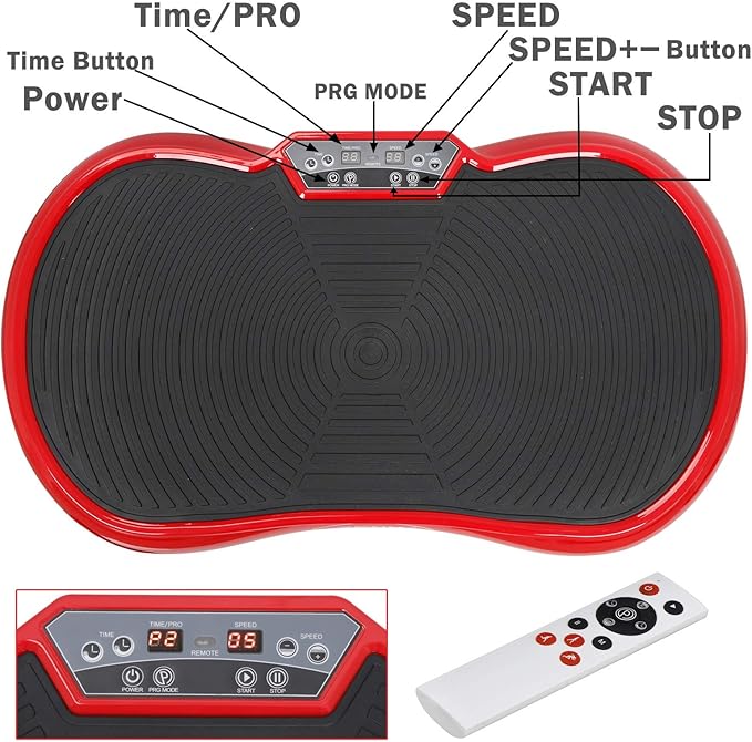 ZENY Vibration Plate Exercise Machine, Whole Body Workout Vibration Fitness Platform for Weight Loss, Toning Wellness, Home Gym Equipment