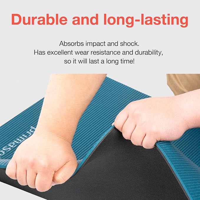 Primasole PER Eco-Friendly 2-Color Yoga Mat (0.4") - Secure Grip for Yoga, Pilates, Gym, Tear-Resistant, Portable w/Strap & Bag, 68x24" Forest Green/Black, All Levels,Easy to Clean