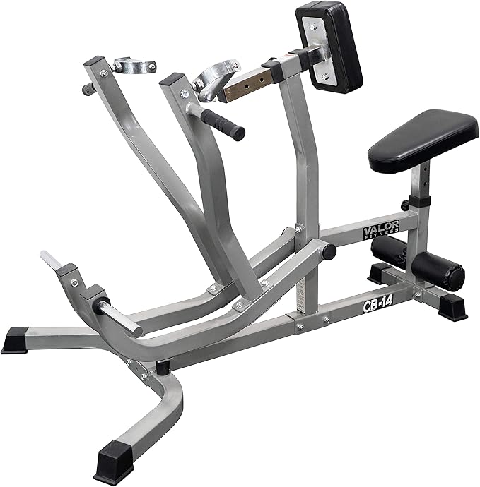 Valor Fitness Seated Row Machine – Plate Loaded with Converging Arms & Multi-Grip Handles, 400 lb Capacity, 2" Plate Adapters for Back & Chest Strength Training Home Gym Equipment