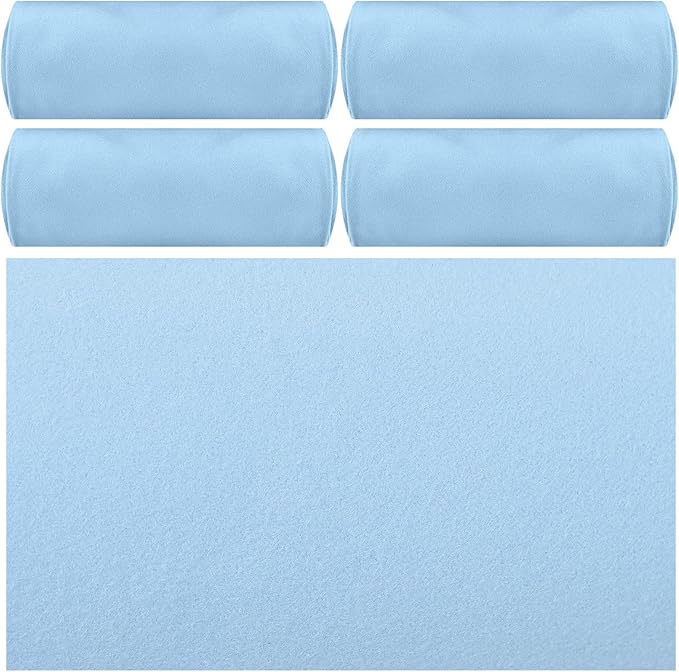 Breling 4 Pack 72" x 24" Hot Yoga Towel Non Slip Microfiber Mat Towel Sweat Absorbent Soft Pilates Mat Essentials for Hot Yoga Pilates Exercise(Blue)
