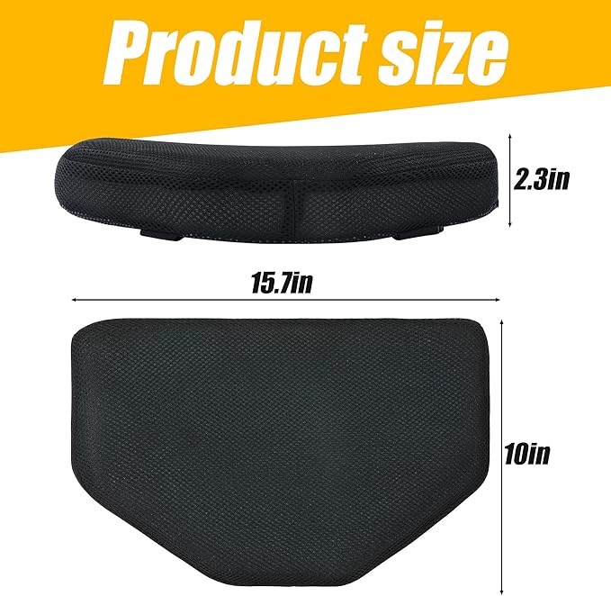 MABOZOO Exercise Bike Seat Cushion, Comfort Recumbent Bike Seat Cushion Stationary Pad with Washable Cover, Foam Rower Mat Pad for Rowing Machine, Bicycle