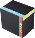 Plyometric Jump Box 3-in-1, 16/14/12 Inch - Cotton Plyo Box for Fitness, Agility & Strength Training - Anti-Slip Exercise Step Up Platform - Home & Gym