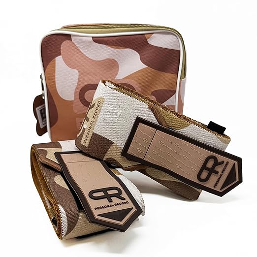 Elbow Wraps for Weightlifting - Heavy Duty Construction, 25% More Elasticity, Reinforced Stitching, Extra Wide Fastener, Easy to Adjust, (Sand Camo)