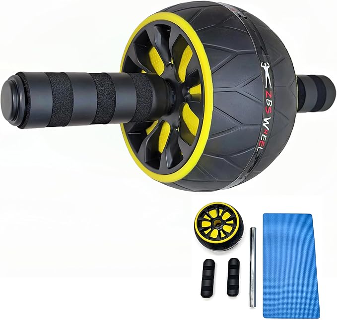 Ultimate Core Strength Wheel - Professional Ab Roller for Intense Home Workouts with Knee Support, Build Rock-Solid Abs & Total-Body Power