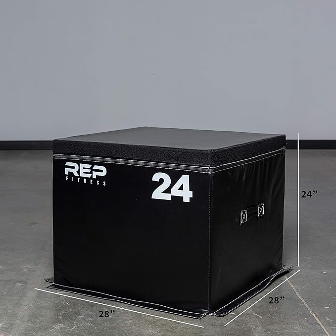 REP Fitness Stackable Soft Foam Plyo Box Set, Adjustable Plyometric Jump Box for Home Gym Workouts, Plyometric Jumping Platform for Exercise, Step Training, HIIT & CrossFit