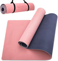COOLMOON Yoga Mat Non Slip, Anti-Tear 1/4 Thick TPE Yoga Mats for Women and Men, 72"x24" Exercise & Fitness Mat with Carrying Strap, Workout Mats for Yoga, Pilates and Floor Exercise