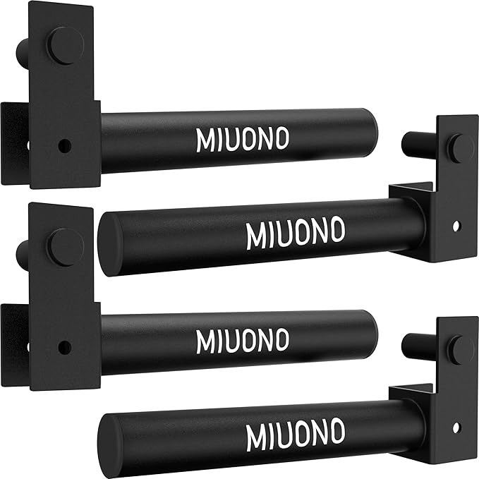 Weight Plate Holder, Weight Rack Storage for 2x2 Power Rack Attachments with 1-inch Hole, 11" Extended Bar for Olympic Weight Plates (4 Pack)