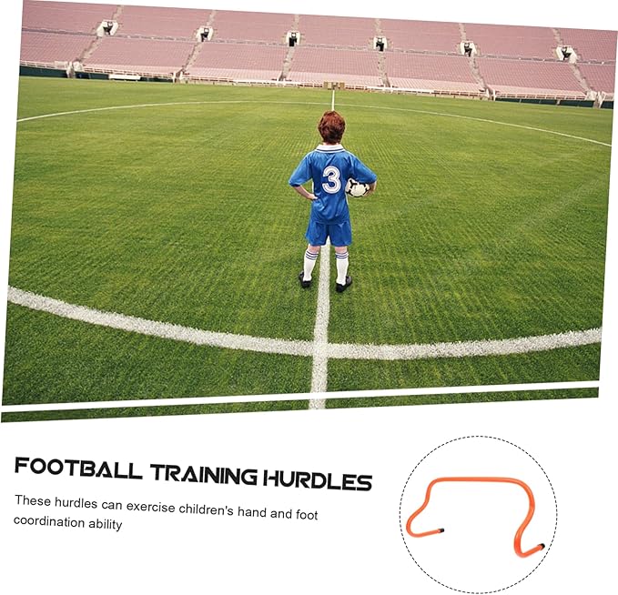 Milisten 5pcs Football Training Hurdle Set Agility Speed Training Hurdles for Soccer Football Baseball Boys and Girls Hand-Foot Coordination Trainer