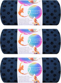 3 Pack Hot Yoga Towels with Plum Blossom Dots, Navy Blue Non-Slip Yoga Mat Towel, Super-Absorbent Soft Suede Microfiber Towel for Hot Yoga, Pilates, Bikram and Exercise Workout(24" x72",Navy Blue)