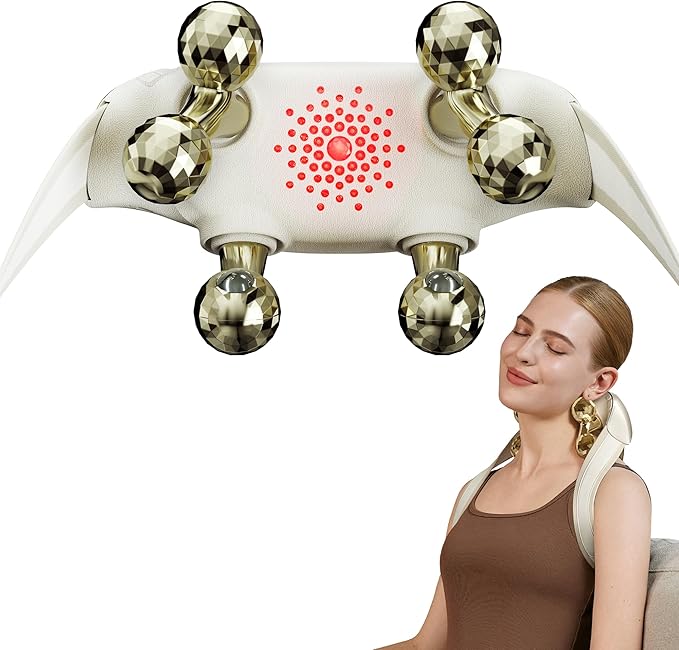 SKG Neck Massager for Pain Relief Deep Tissue Shiatsu Cordless Neck and Shoulder Massger with Heat Valentine Gifts for Men Women Dad Mom Grandpa H7 Ultra E