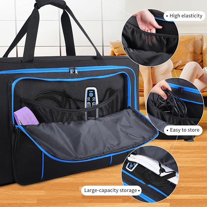 Carrying Bag Compatible with LifePro Vibrating Plate Exercise Machine Portable Storage Bag for AXV Vibration Fitness Platform,Vibration Plate Machine Carry Bag Fitness Equipment Accessories(Case Only)
