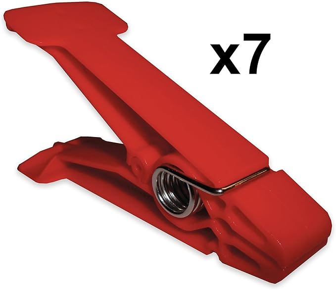 Rehabilitation Advantage Resistive Pinch Pin Hand Exercisers (Set of 7), Red