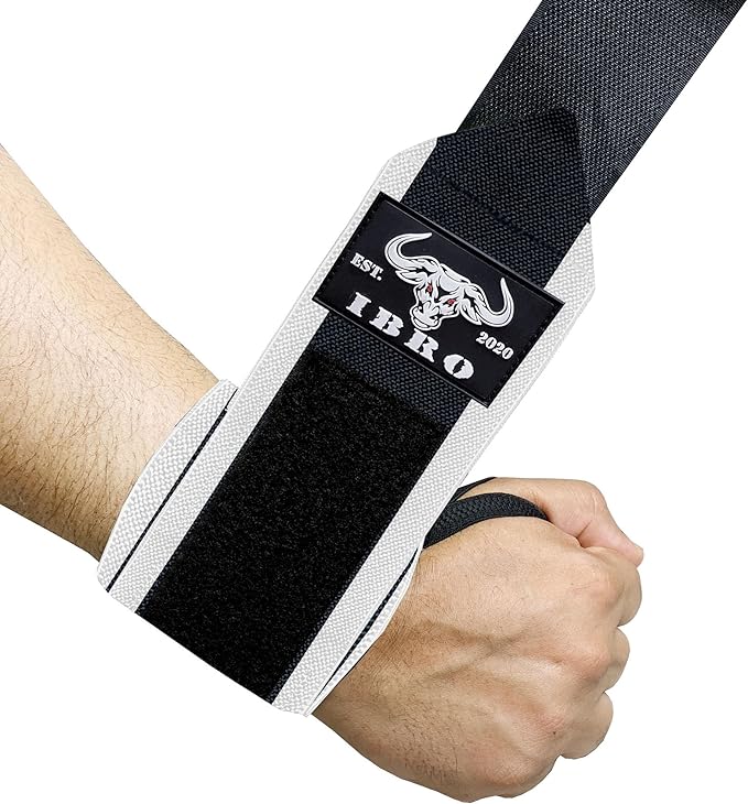 IBRO Weightlifting Wrist Wraps,18” or 24” Premium Wrist Support, Avoid Injury, Best Wrap for Powerlifting, Weightlifting, Gym Workouts, Strength Training, Cross Training for Men & Women