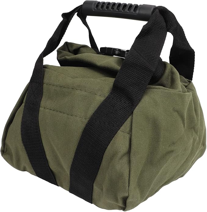 Fitness Workout Sandbag with Handles, Weightlifting Training Sandbag, Empty Exercise Power Bag for Home Gym, Durable 16oz Canvas Sandbag for Squat Press Stretch Yoga