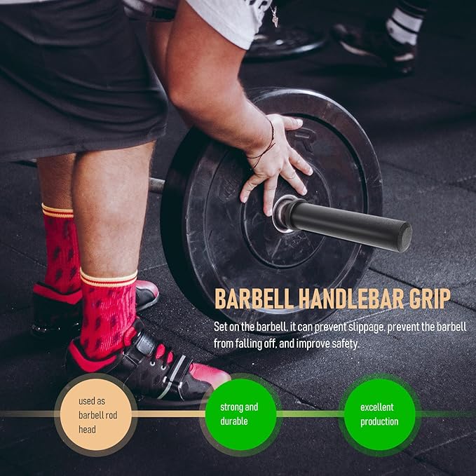 Anti-Skid Barbell Rod Handle Grip Plastic Cover 50mm X 200mm Dumbbell Rod Sleeve Fitness Strength Training Equipment Attachment