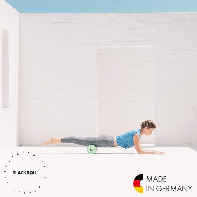 BLACKROLL - MED or MED 45 Foam Roller, Ideal for Myofascial Trigger Point Release and Back Massage, for Yoga, Exercise, Pilates, and Home Gym Workouts and Muscle Recovery, White/Green