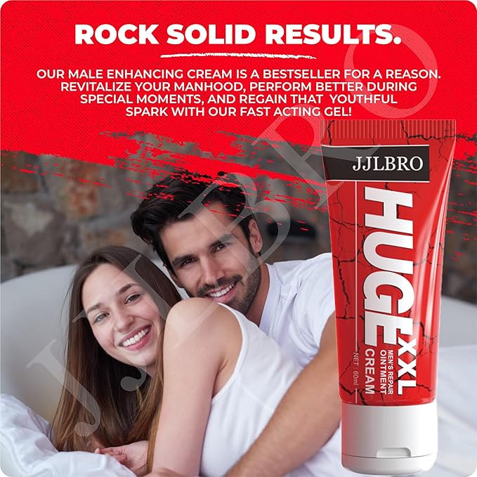 Male Enhancement Cream-Oil for Men, Body Gel for Private Part, Men's Re-Vitalize Enlargement Cream, Enhance Size and Performance – Get Bigger Thicker and Stronger (JJLBRO Huge XXL)