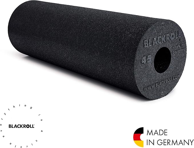BLACKROLL - MED or MED 45 Foam Roller, Ideal for Myofascial Trigger Point Release and Back Massage, for Yoga, Exercise, Pilates, and Home Gym Workouts and Muscle Recovery, White/Green