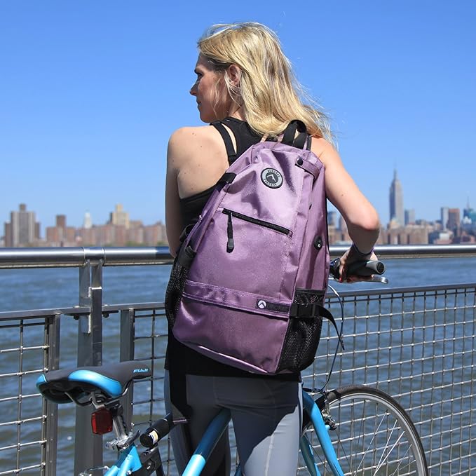 AURORAE Yoga Mat/Gym/Picklleball Cross-body Travel Sling Back Pack. Mat sold separately.