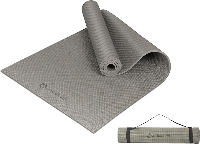 Primasole Yoga Mat with Carry Strap for Yoga Pilates Fitness and Floor Workout at Home and Gym Non-slip 9 colors