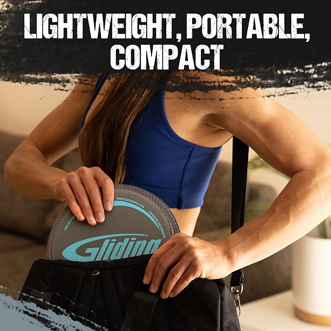 Gliding Discs for Working Out - Exercise Sliders for Carpet & Hardwood Floors 1 Pair, Authentic Workout Sliders Disc for Full Body Resistance Workout, Includes 4 Streaming Video Workouts
