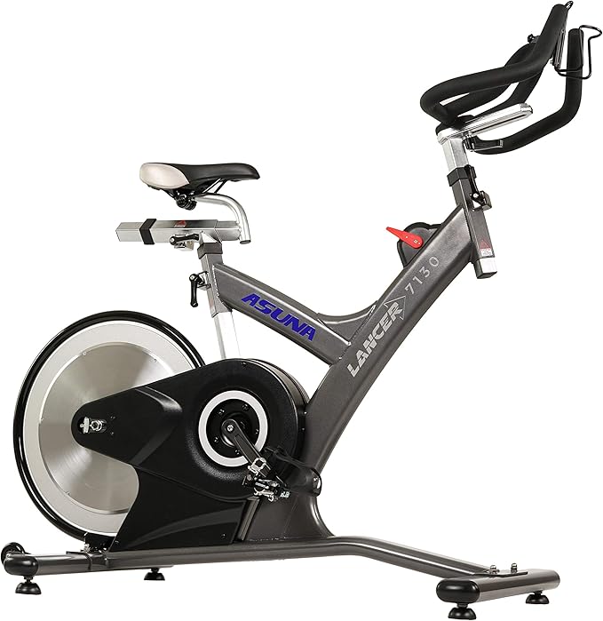 Sunny Health & Fitness Premium ASUNA Indoor Stationary Exercise Bike, Indoor Cycling Equipment w/Step-less Magnetic Resistance Plus Adjustable Handlebar & Seat, Home Cardio Training Machine for Adult