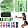 SPORTBIT Wrist and Ankle Weights for Women - Set of 2 (1lb Each) Wearable Ankle & Wrist Weights - Leg & Arm Bands, Silicone Weighted Bracelets for Workout, Walking, Running, Yoga, Pilates