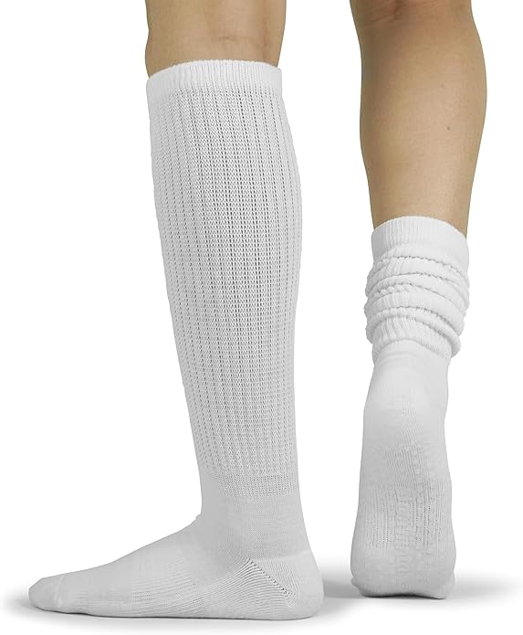 BomKinta Pilates Socks with Grips for Women - Yoga Grippy Slouch Scrunch Sock - Slipper Socks for Barre Workout Hospital
