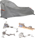 Rowing Machine Cover Waterproof – Heavy Duty Oxford Fitness Equipment Protector, Dustproof UV-Outdoor Rower Cover with Buckles and Drawstring, Fits Most Rowing Machines up to 112" L x 24" W x 40.5" H