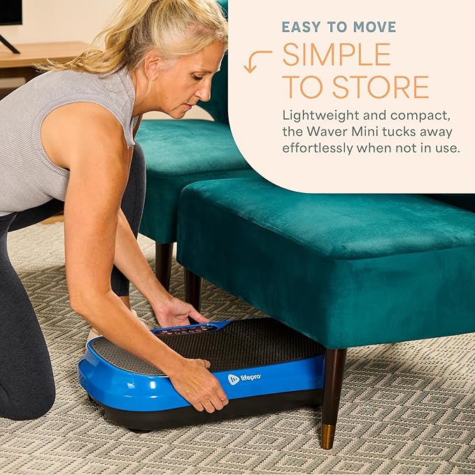 Lifepro Vibration Plate for Lymphatic Drainage – Whole Body Vibrating Platform Exercise Machine for Muscle Toning & Recovery with Remote Max Load 260 lb