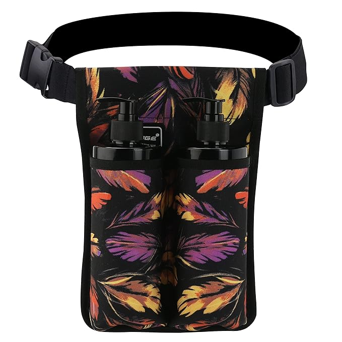 Tuhaoge Massage Bottle Bag Massage Oil Holster Lotion Holster Massage Therapist Massage Oil Holster Massage Lotion (TH2KD-YuMao-W)