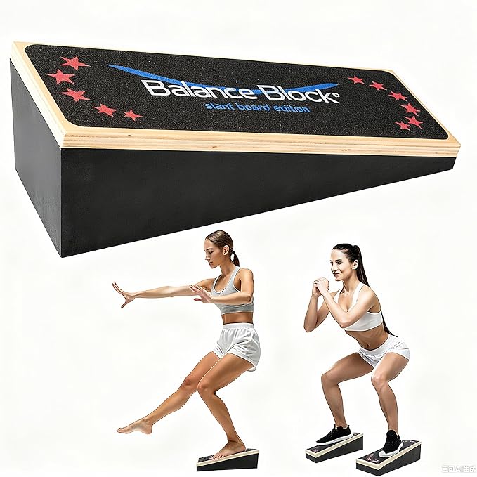2-in-1 Wobble Balance Board & Calf Stretcher (2-Pack) – for Ankle Physical Therapy, Home Gym Fitness, Senior Balance & Office Stretching, Portable Stability Trainer