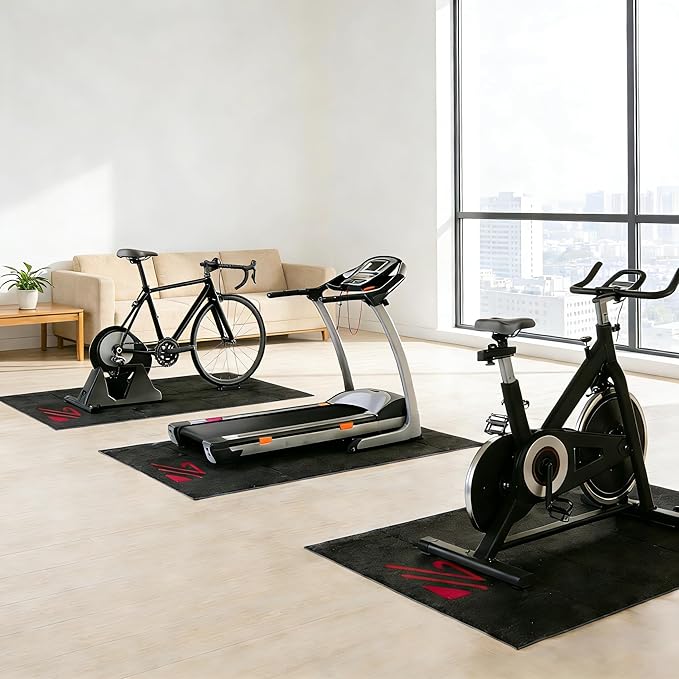 BUCKLOS Treadmill Mat for Carpet,for Hardwood Floors,36"x72",36"x84",1/5" Thick,Exercise Equipment Mat for Treadmill/Walking pad/Bike/Nordictrack Indoor Cycles,No Slip,Noise Shock Absorption