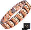 JEROOT Men's 99.99% Pure Copper Magnetic Bracelet, 3500 Gauss Magnets Adjustable with Sizing Tool