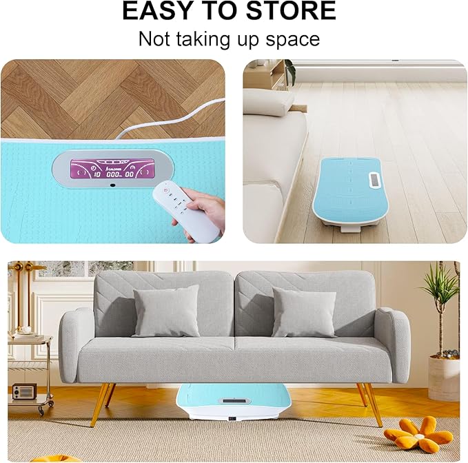 Full Body Vibration Platform Crazy Fitness Massage 10-Frequency Weight Loss & Fat Burner Shaking Machine for Unisex