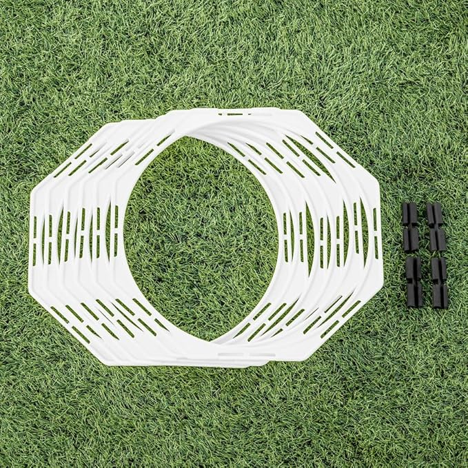 FORZA Agility Training Octa Rings [Pack of 6] | Soccer Training Equipment | Multi-Sport Agility Ring Set | Speed Training Equipment | Sports Equipment