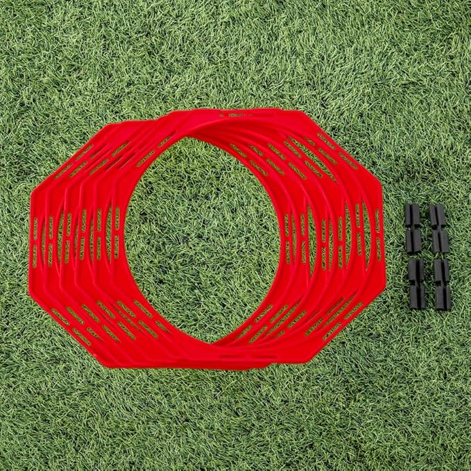 FORZA Agility Training Octa Rings [Pack of 6] | Soccer Training Equipment | Multi-Sport Agility Ring Set | Speed Training Equipment | Sports Equipment