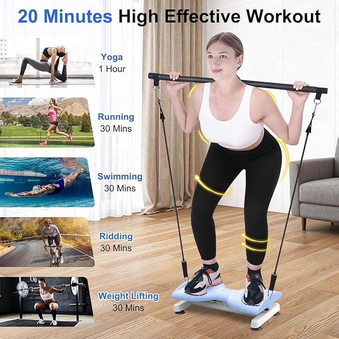 KESHWELL Waist Twisting Machine,Ab Twist Board For Weight Loss&Waist Slim,Ab Machine with Pilates Bar,Noiseless Waist Trainer For Women & Men, 330 Lbs Capacity At Home Workout Equipment.