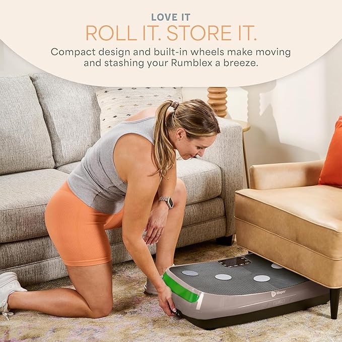 Lifepro Rumblex 4D Vibration Plate Exercise Machine with Triple Motor Oscillation, Linear, and Pulsation – Advanced 4D Vibration Technology for Whole Body Fitness, Weight Loss and Recovery at Home