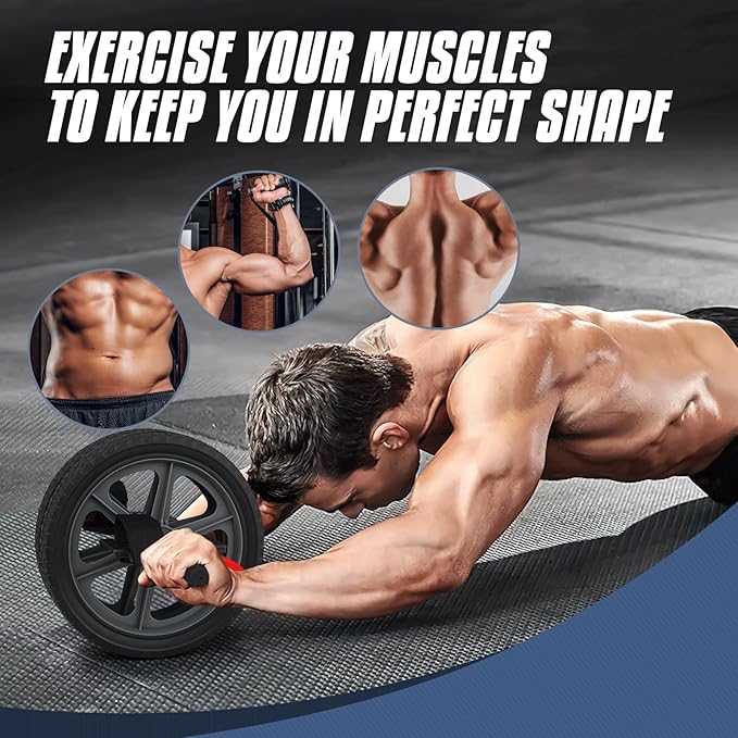 MADOG Ab Roller Wheel for Abdominal and Core Strength Training, Home Gym Abs Roller for Men Women