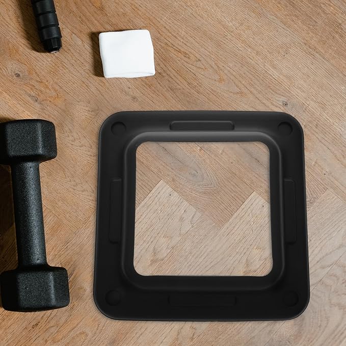 Yoga Step Base Tray and Stabilizer, Black Sturdy Support Stand for Aerobic Exercise Step Platform, Gym Fitness Accessories for Home Workout and Yoga Balance Training