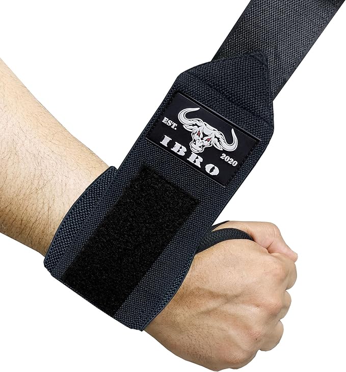 IBRO Weightlifting Wrist Wraps,18” or 24” Premium Wrist Support, Avoid Injury, Best Wrap for Powerlifting, Weightlifting, Gym Workouts, Strength Training, Cross Training for Men & Women