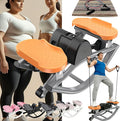 Rocking Stepper Side to Side Rock Stepper Side to Side Machine Rock Stepper Exercise Machine with Resistance Bands&Led Display, Low-Impact Home Workout Machine for Knees Joints Legs (Orange, Sets)