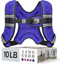 Weighted Vest for Women & Men with Reflective Stripe and Adjustable Buckle, Comfortable & Durable Rucking Vest for Walking, Running & Strength Training
