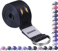 RDX 8ft Yoga Strap with D-Ring Buckle, Durable Polyester Cotton Adjustable Belts for Stretching Pilates Dance Gymnastics Fitness Holding Poses Flexibility Physical Therapy, Home Gym Exercise Workout
