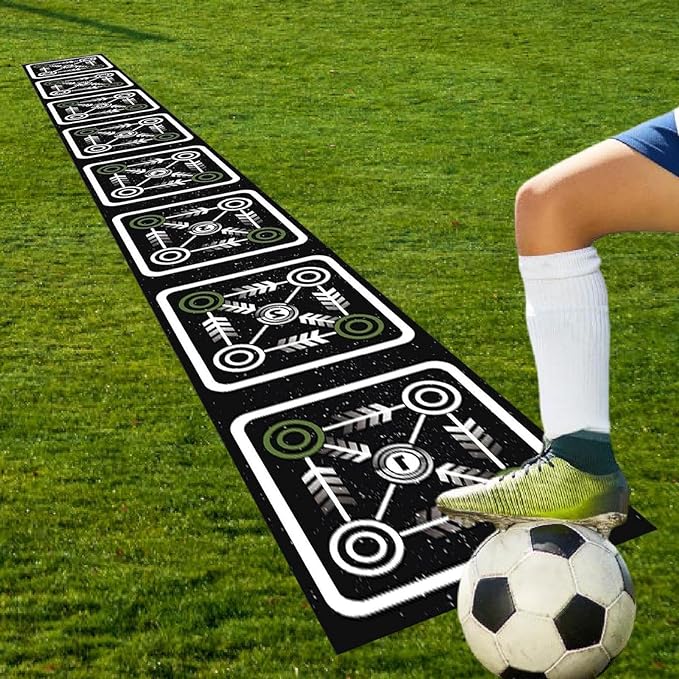 Colaxi Agility Ladder Mat Pad Footwork Practice Foldable Soccer Nonslip Speed Training Equipment for Coordination Balance