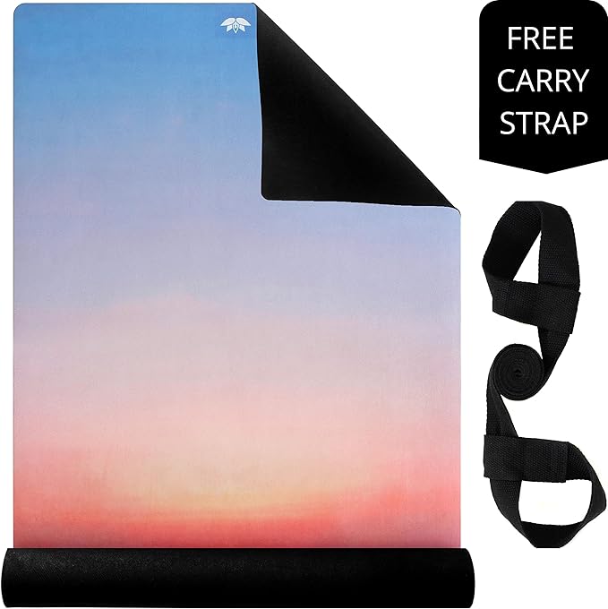 Plyopic. All In One Yoga Mat | Luxury Sweat-Grip Mat/Towel Combo | Ideal for Yoga, Hot Yoga, Bikram, Pilates, Workout & Exercise | Eco-Friendly Natural Rubber